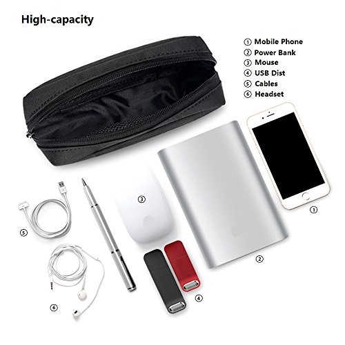 Universal Electronics/Accessories Soft Carrying Case Bag, Durable Small-Black