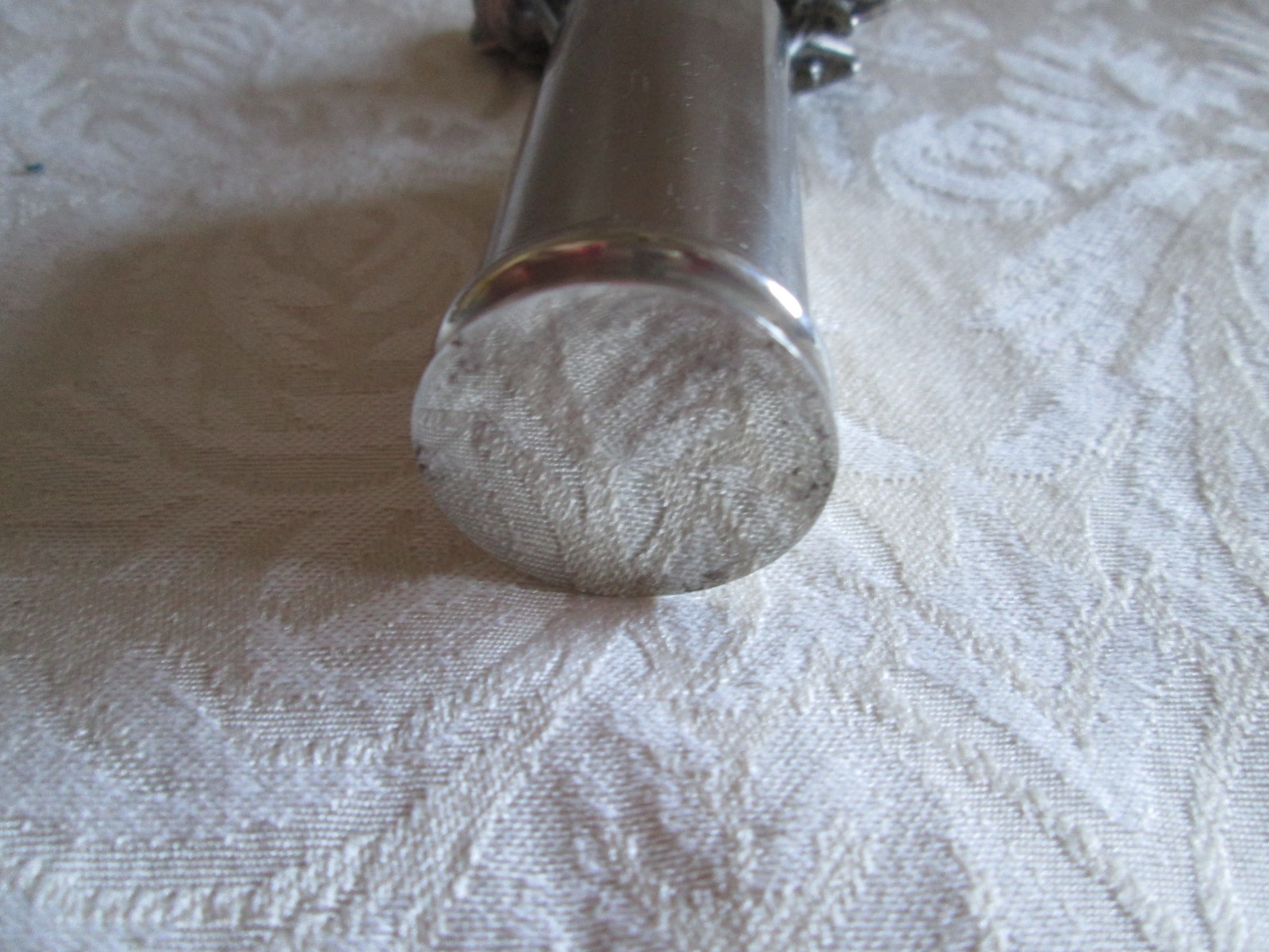 Vintage pewter 8 shell cocktail picks & holder