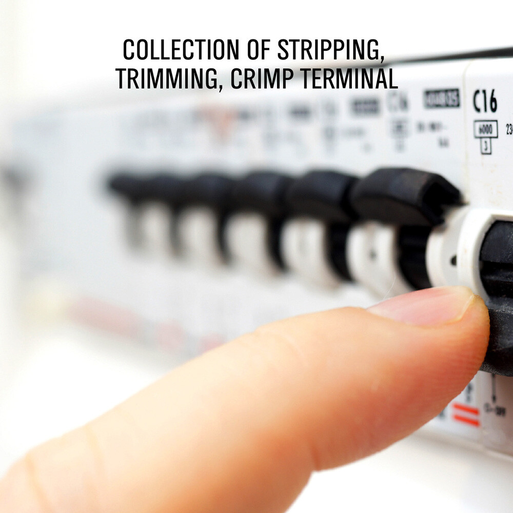 8" MultiPurpose Electrical Wire Stripping Tool Crimper Pliers Insulated Cutter