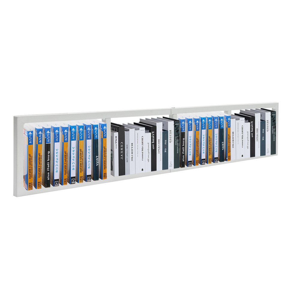 Metal CD Rack - Space-Saving Wall-Mounted Storage for DVDs, Games & Books