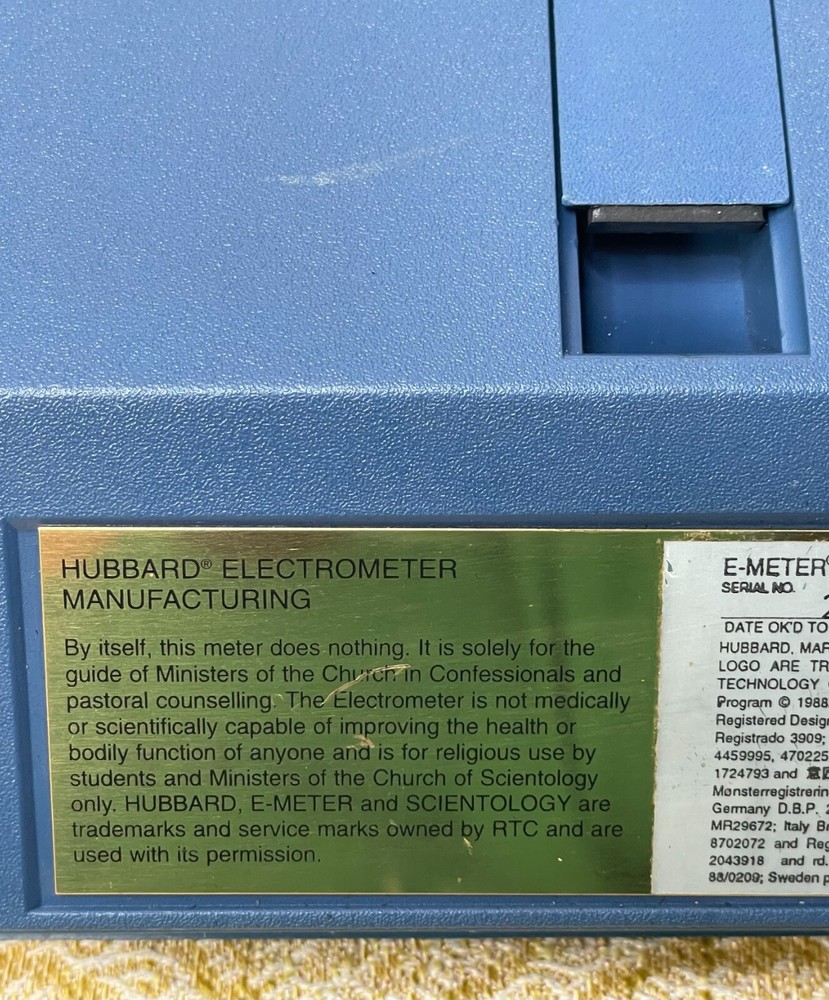 Mark Super VII Quantum E-Meter Kit w/ Case & Cans – Untested, As-Is