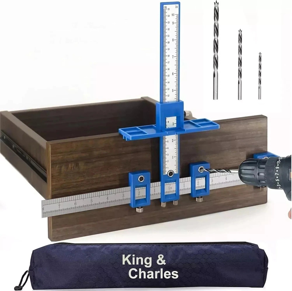 Cabinet Hardware Jig Drawer Pull Jig Template Tool Set USA