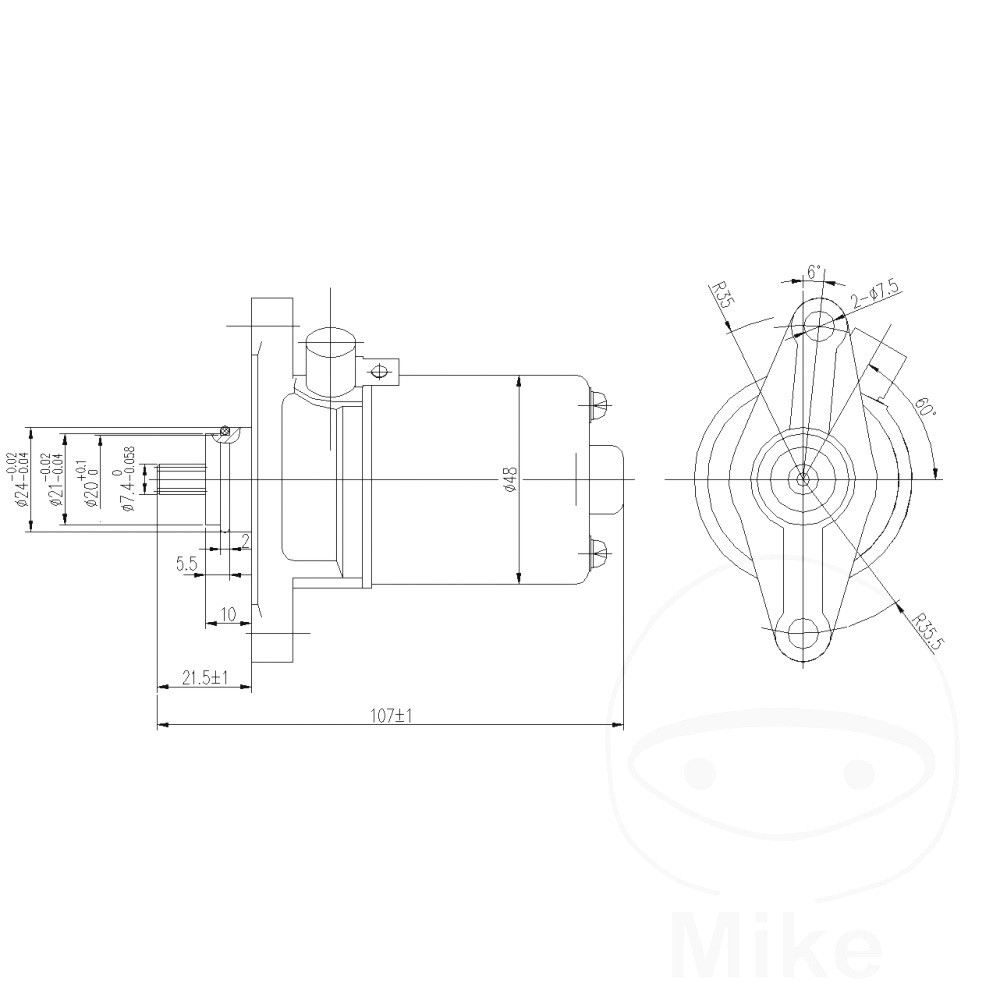 JMP Starter Motor Fits Kymco Agility 50 R10 4T Basic