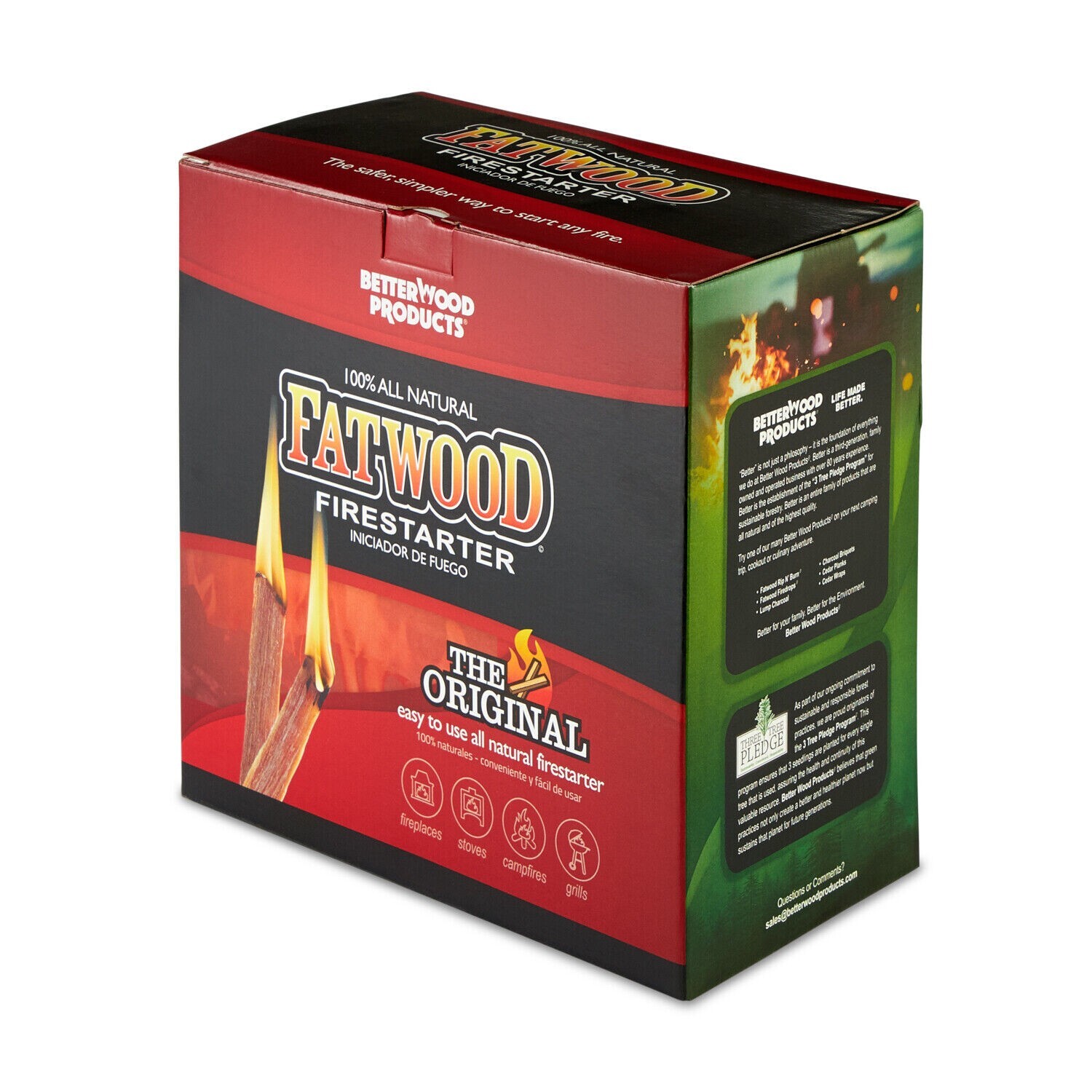 BETTERWOOD PRODUCTS FATWOOD 9987 100% NATURAL FIRESTARTER 5LB FAST SHIP 8605610