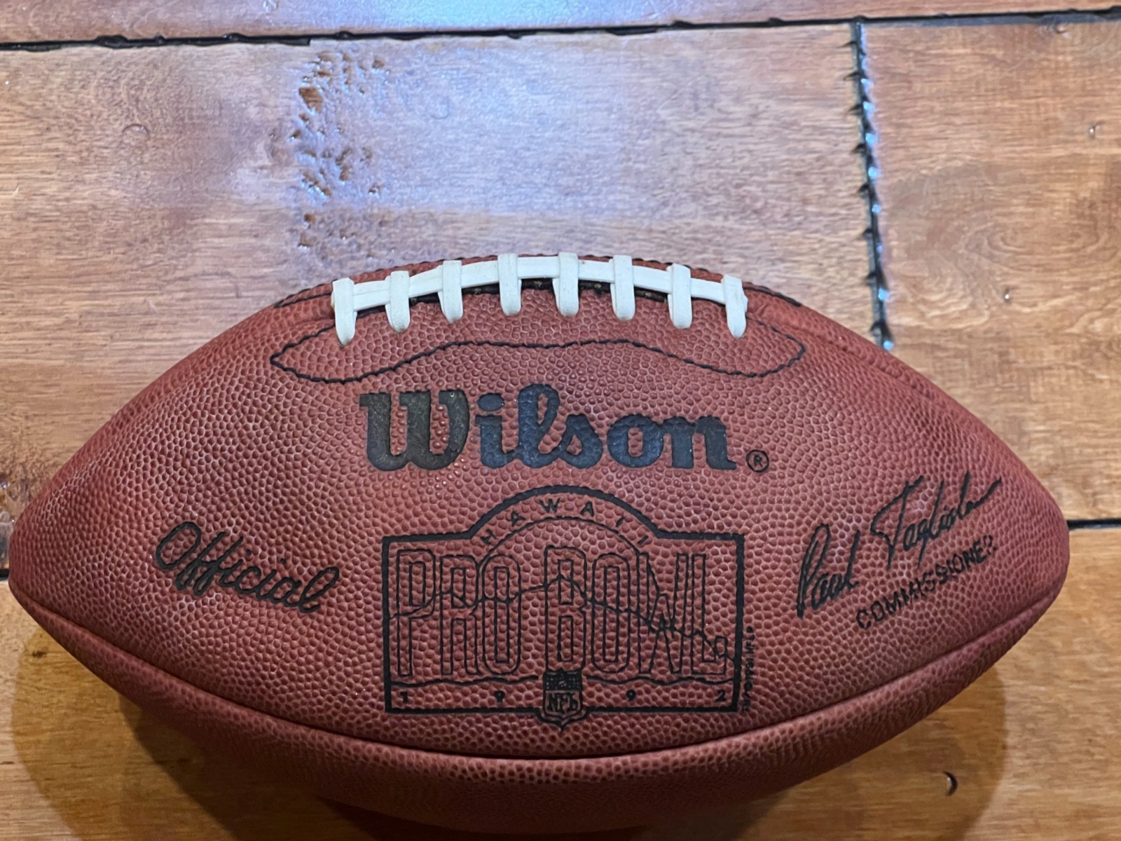 SUPER RARE 1992 NFL Pro Bowl Official Game Ball Football (from Equipment Manager