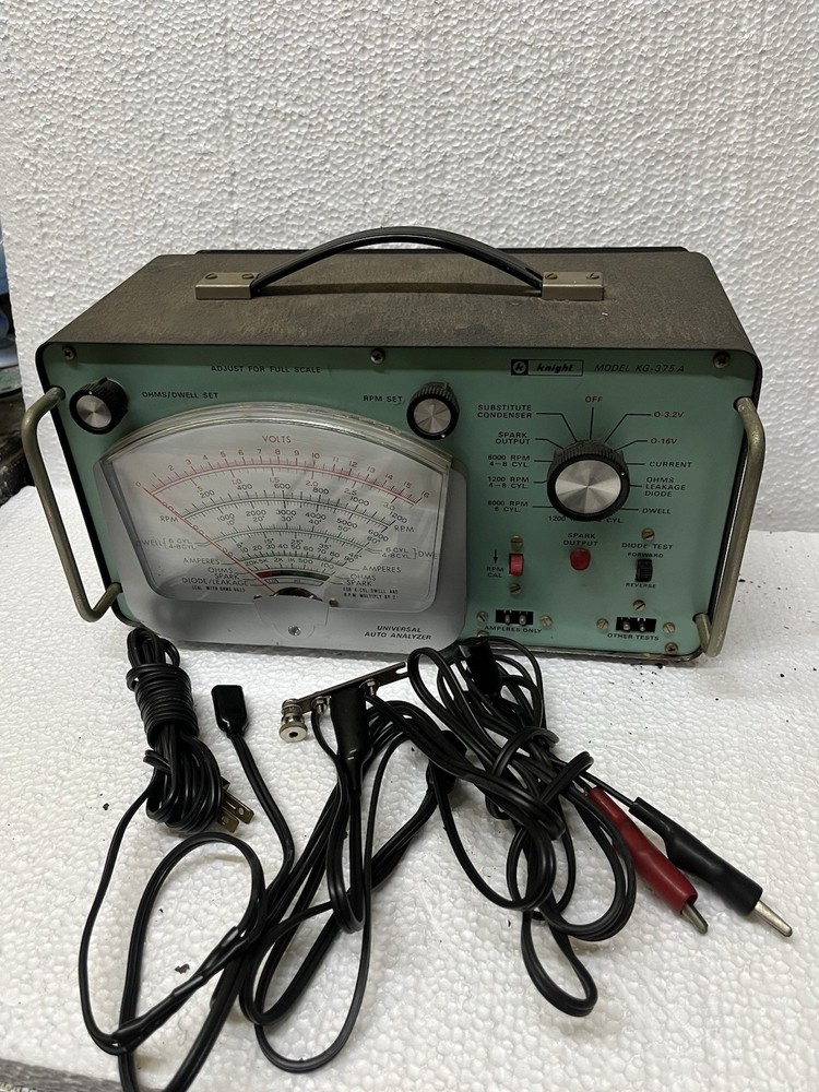 Vintage Knight Model KG-375 A Universal Auto Analyzer Untested