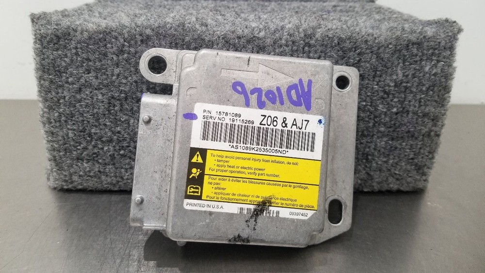 06 CHEVY CORVETTE C6 Z06 SRS CONTROL MODULE
