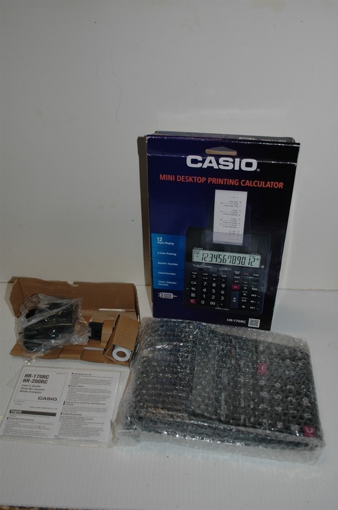CASIO PRINTING CALCULATOR HR-170RC - OPEN BOX