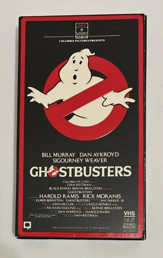 Ghostbusters VHS 1984 Early Release