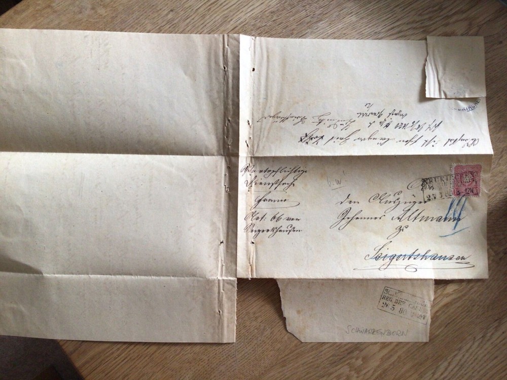 Germany 1880 Entire letter  Postal Cover Ref 57622