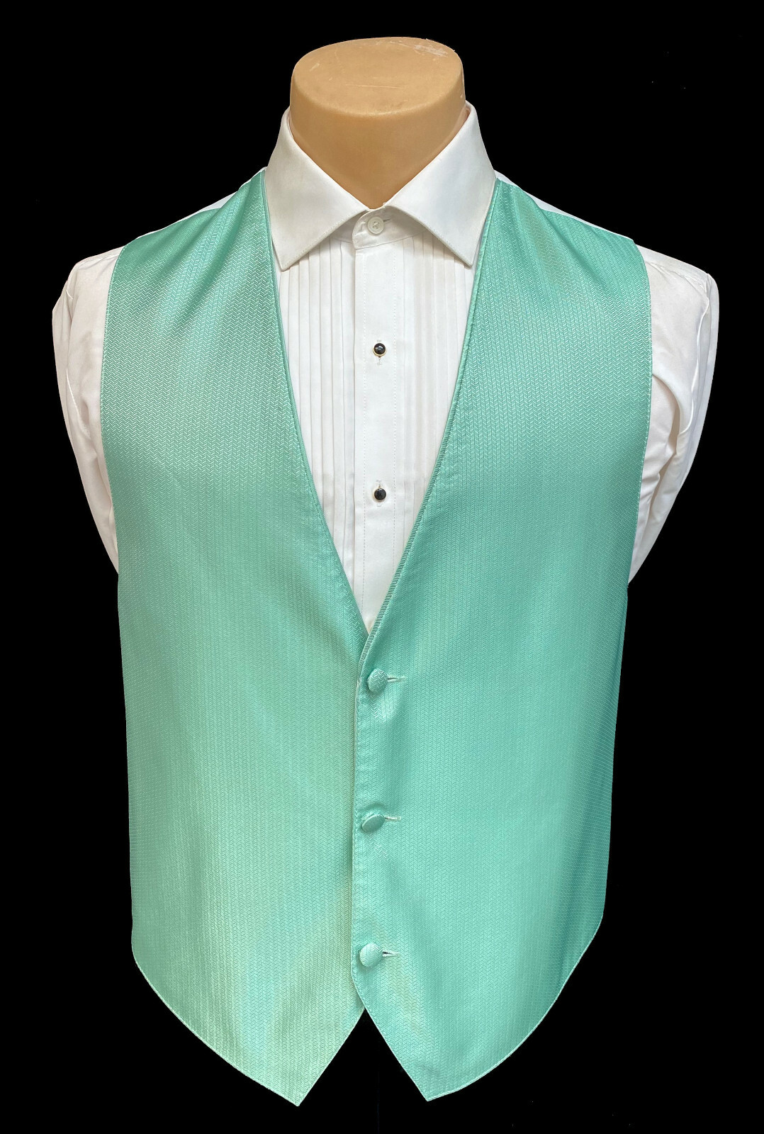 Men's Light Green Tuxedo Vest Cruise Formal Wedding Party Groom Prom XL-Long XLT
