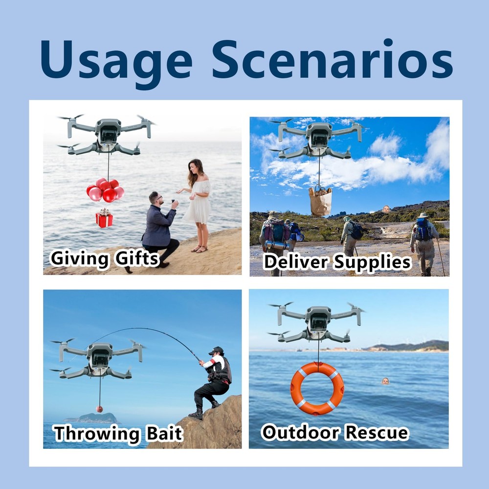 HENWAFX Drone Payload Release, Delivery Airdrop Mini5 Pro