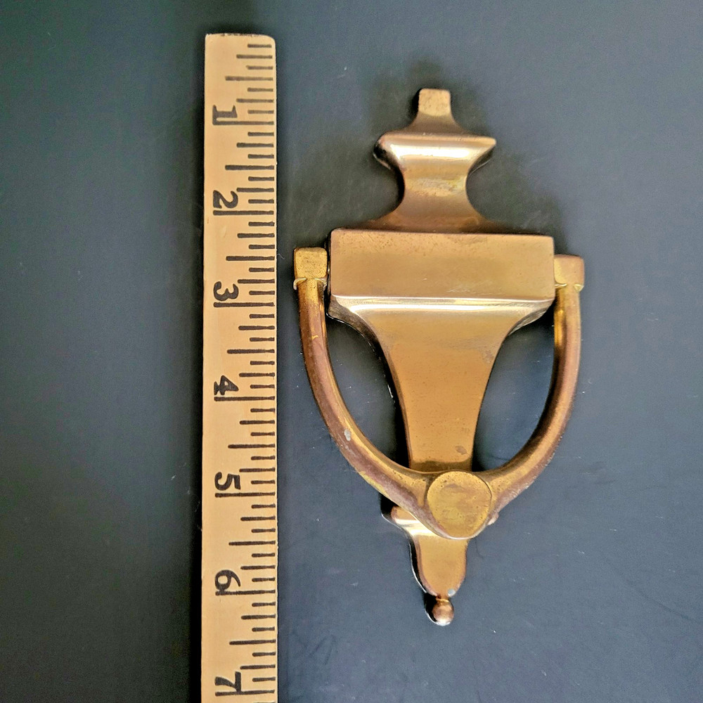 Solid Brass Door Knocker – Classic Colonial Design – Vintage Hardware