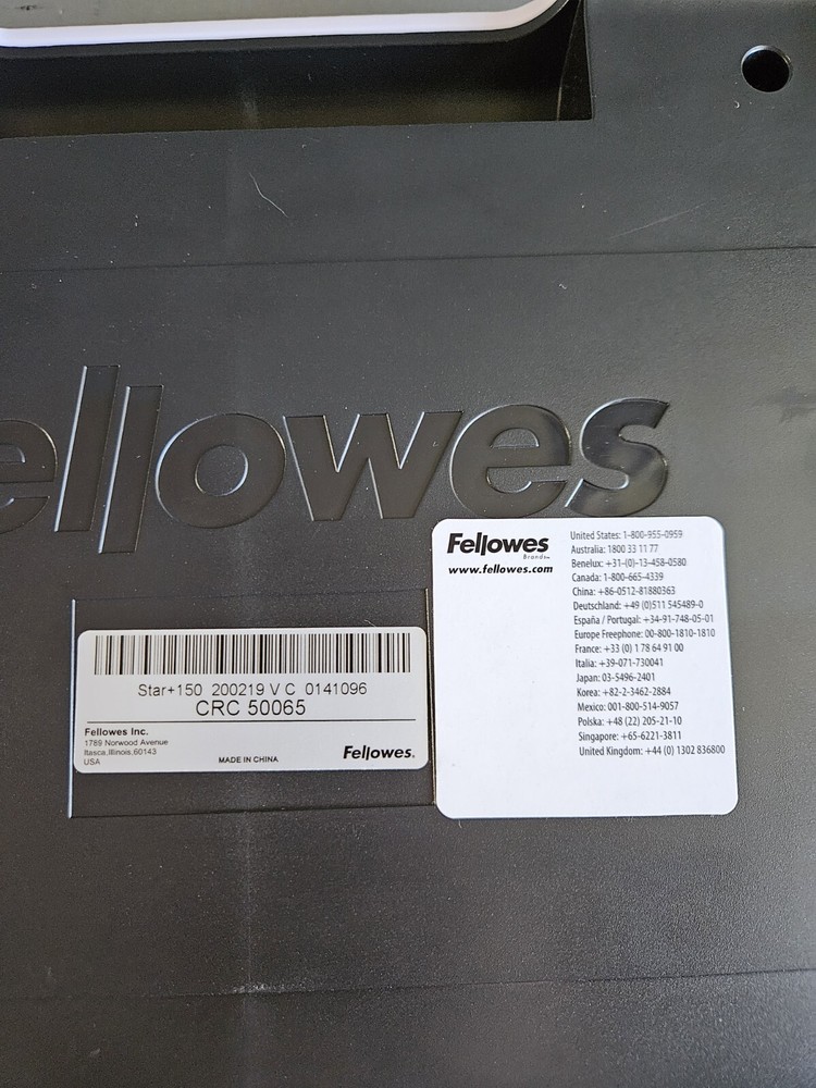 Fellowes Star+ 150 Manual Comb Binding Machine Office Document Punch 150-Sheet