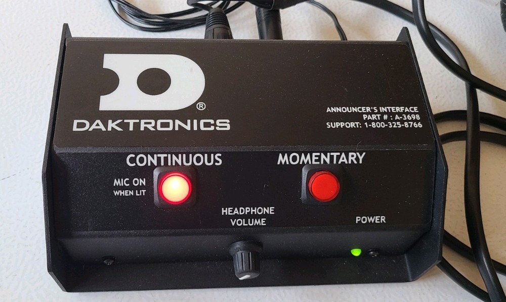 Daktronics  Announcers Interface Microphone Control manufactured by Whirlwind