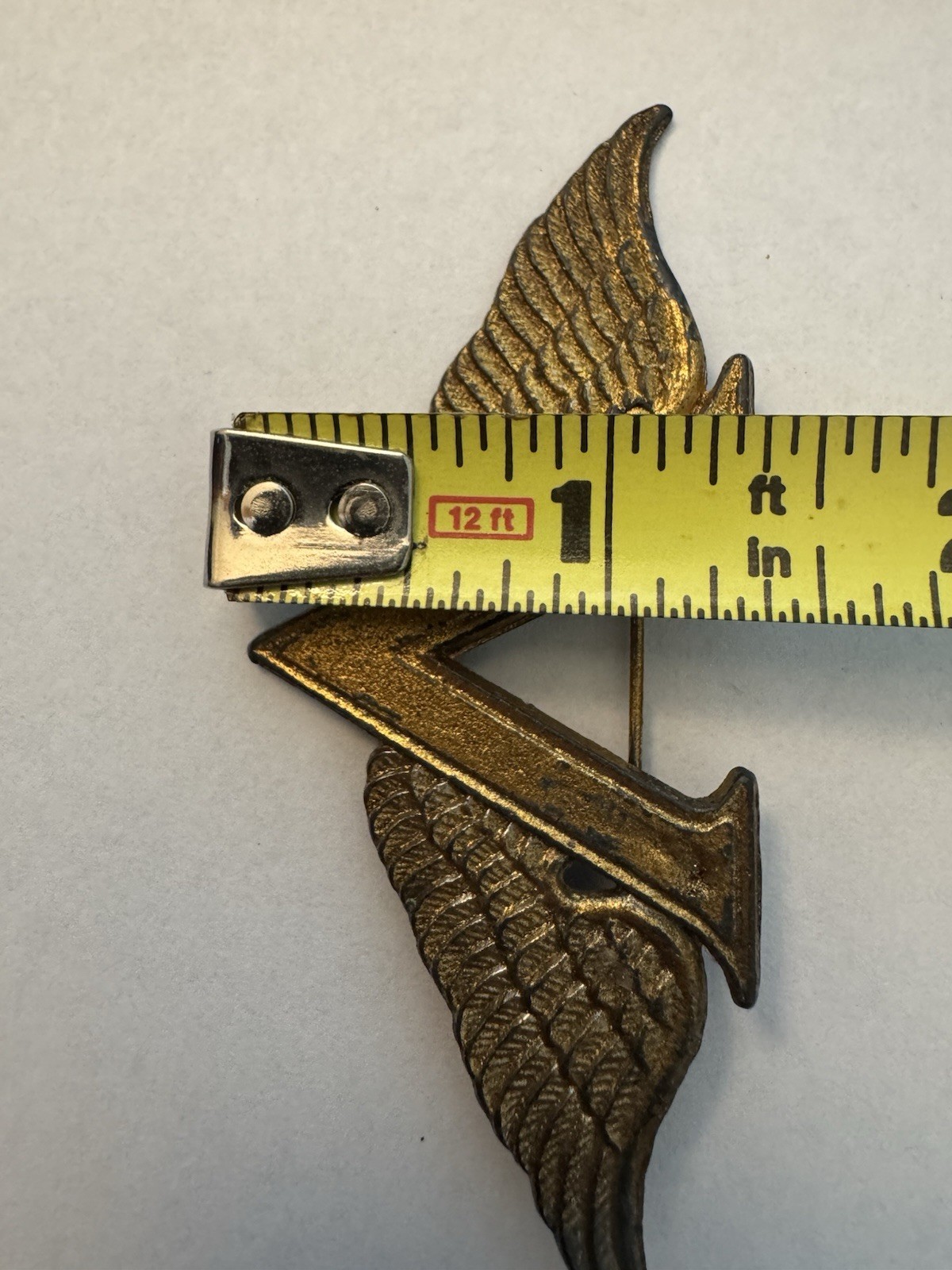 1940s WWII Winged V for Victory Pin Sweetheart Homefront World War Two, 3 Inches