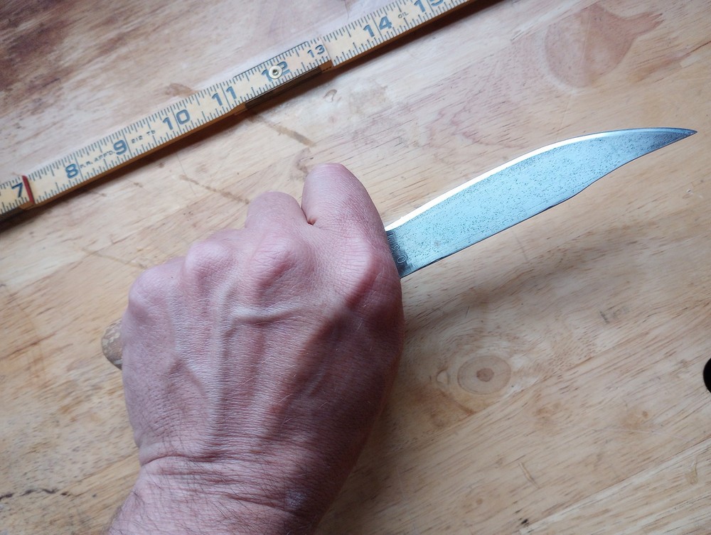 Vintage Handmade Knife, Unique Handle