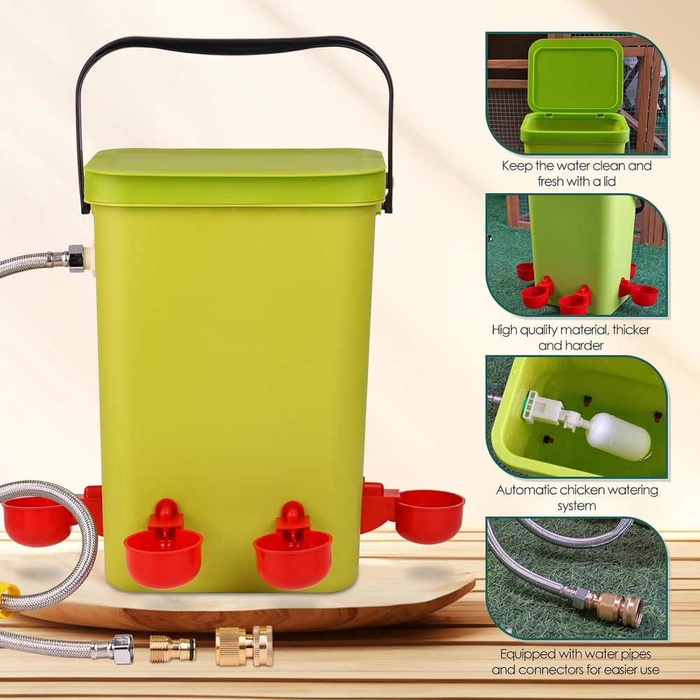 Automatic Chicken Waterer Large Chicken Waterer System Pou