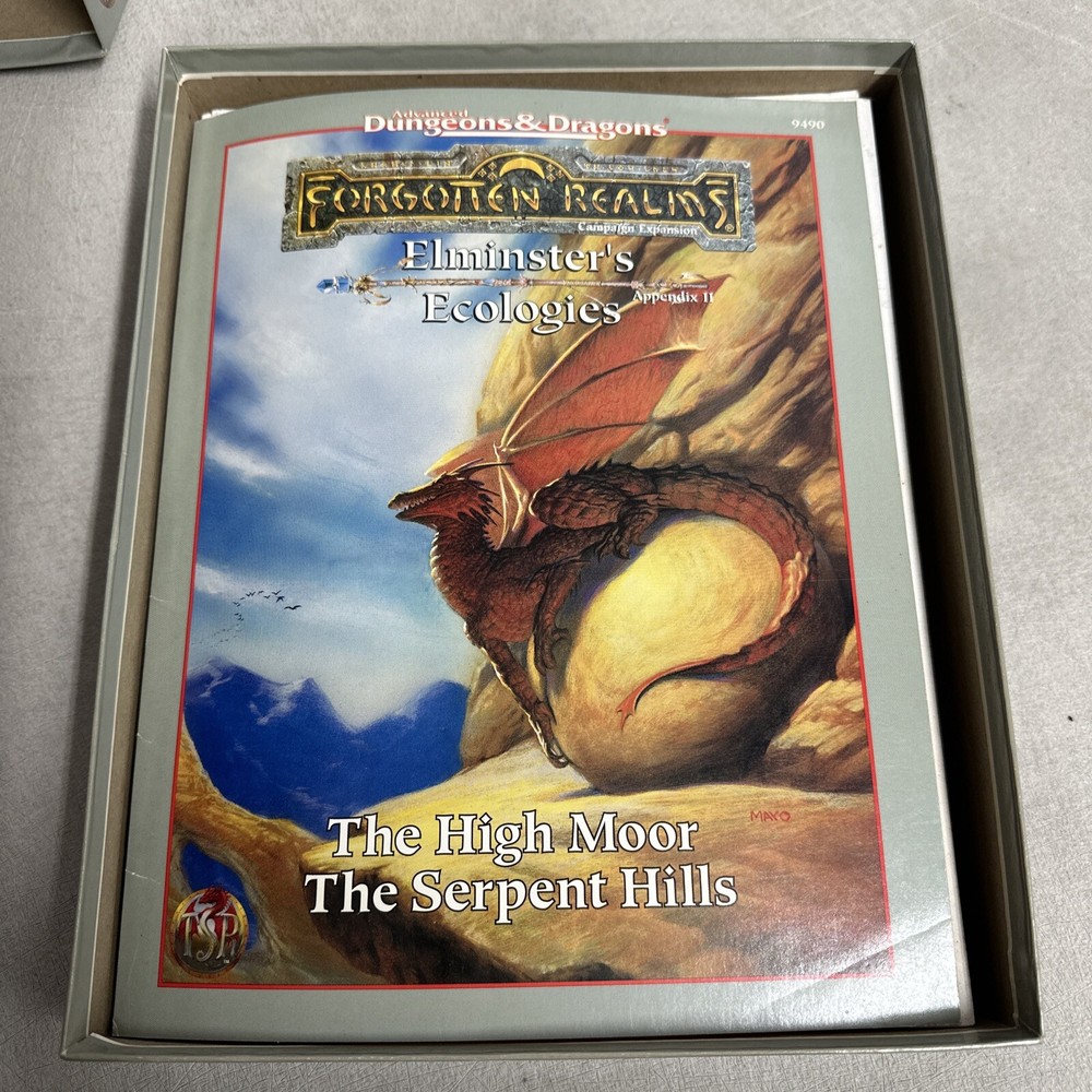 TSR Forgotten Realms Elminster's Ecologies Box With (5) Accessory Modules AD&D