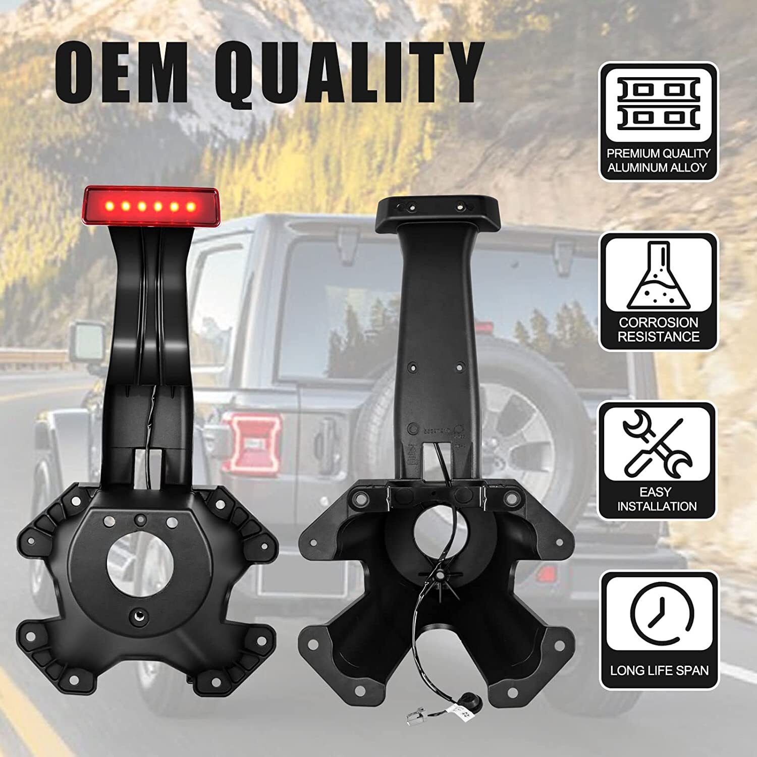 Spare Tire Bracket For Jeep Wrangler JK 2007 2008 2009 2010-2018 55397217AJ US