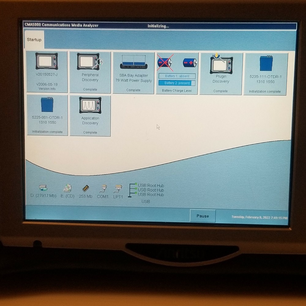 Anritsu CMA 5000 MBA Multi-Layer Network Test OTDR Mainframe