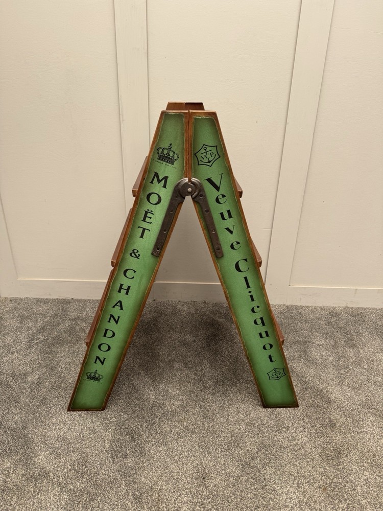 Vintage Style Pine Step Ladder Folding Kitchen Steps