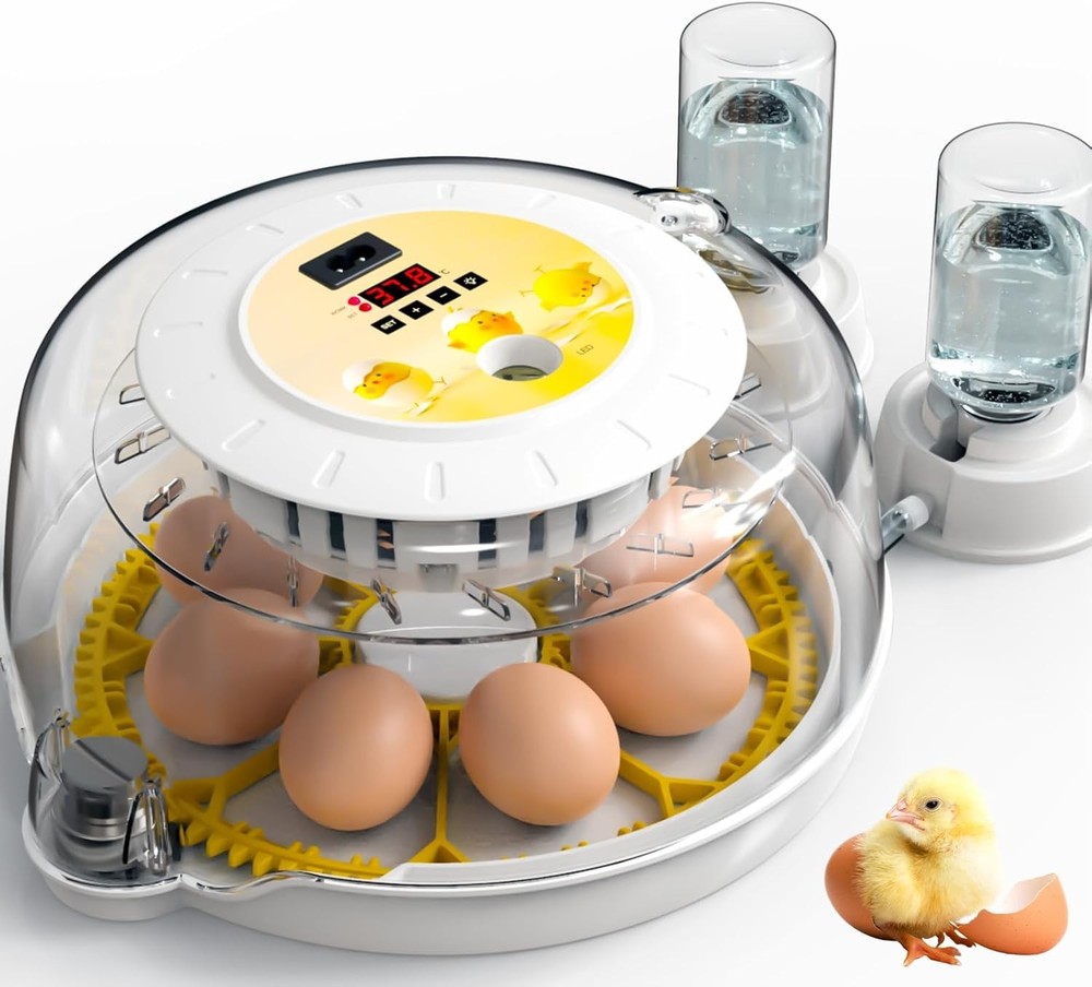 Egg Incubators for Hatching Eggs with Automatic Egg Turner, 8 Incubator for C...