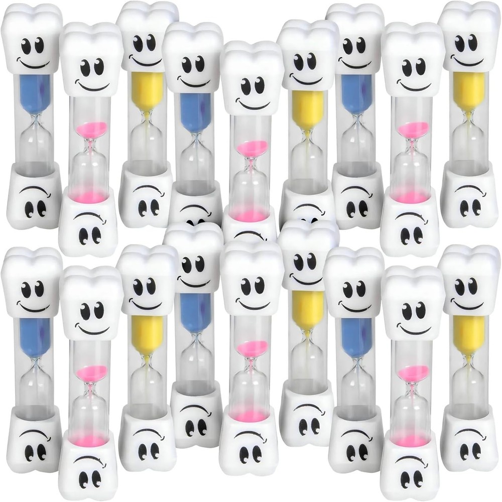 Compact 2-Minute Smile Tooth Sand Timer - Ideal Gift for Entertaining Fun