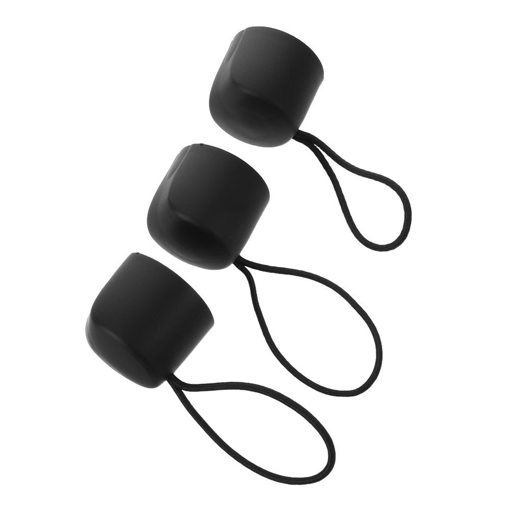 3 PCS Universal Umbrella Handle Black Replacement Grip with Strap
