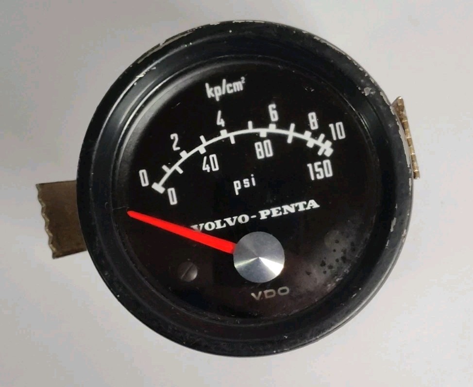 VOLVO PENTA VDO Oil Pressure Gauge 150 PSI 352 271/6/2 12V Boat Parts Massefrei