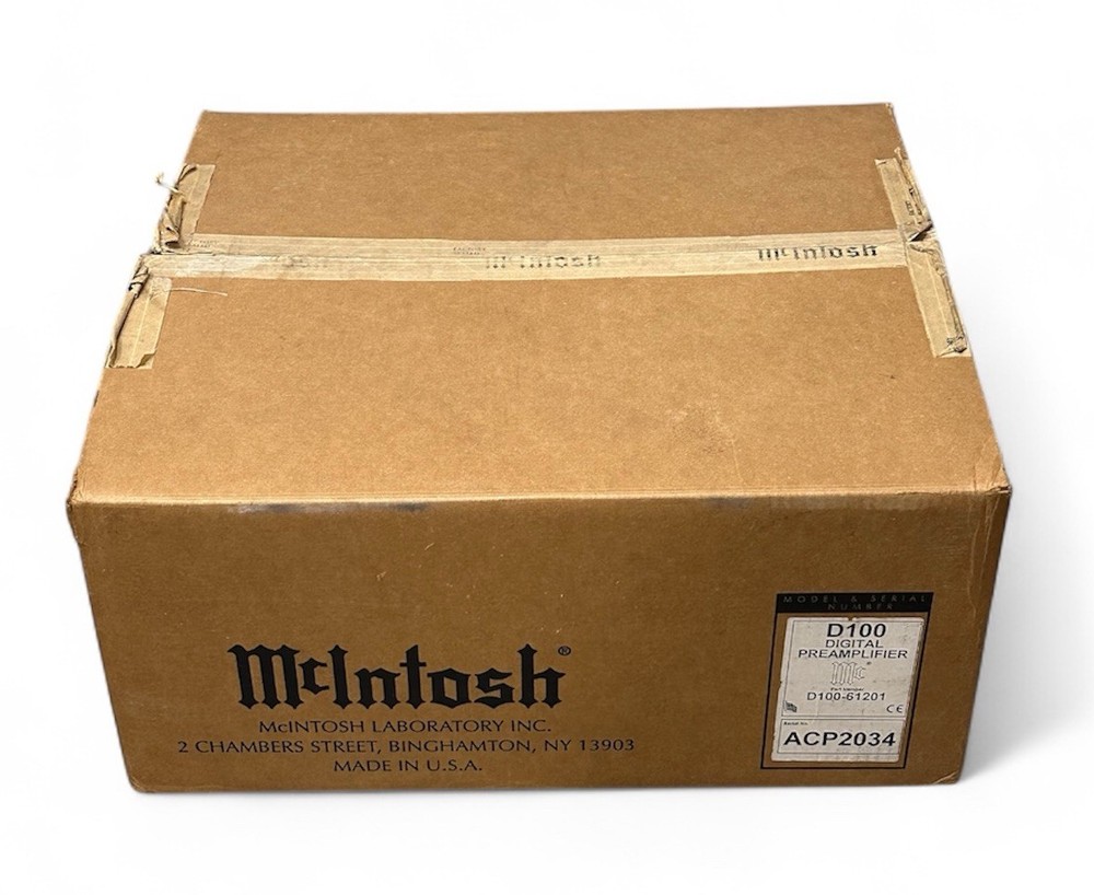 Sturdy EMPTY  Shipping Box for McIntosh D100 Pre Amplifier