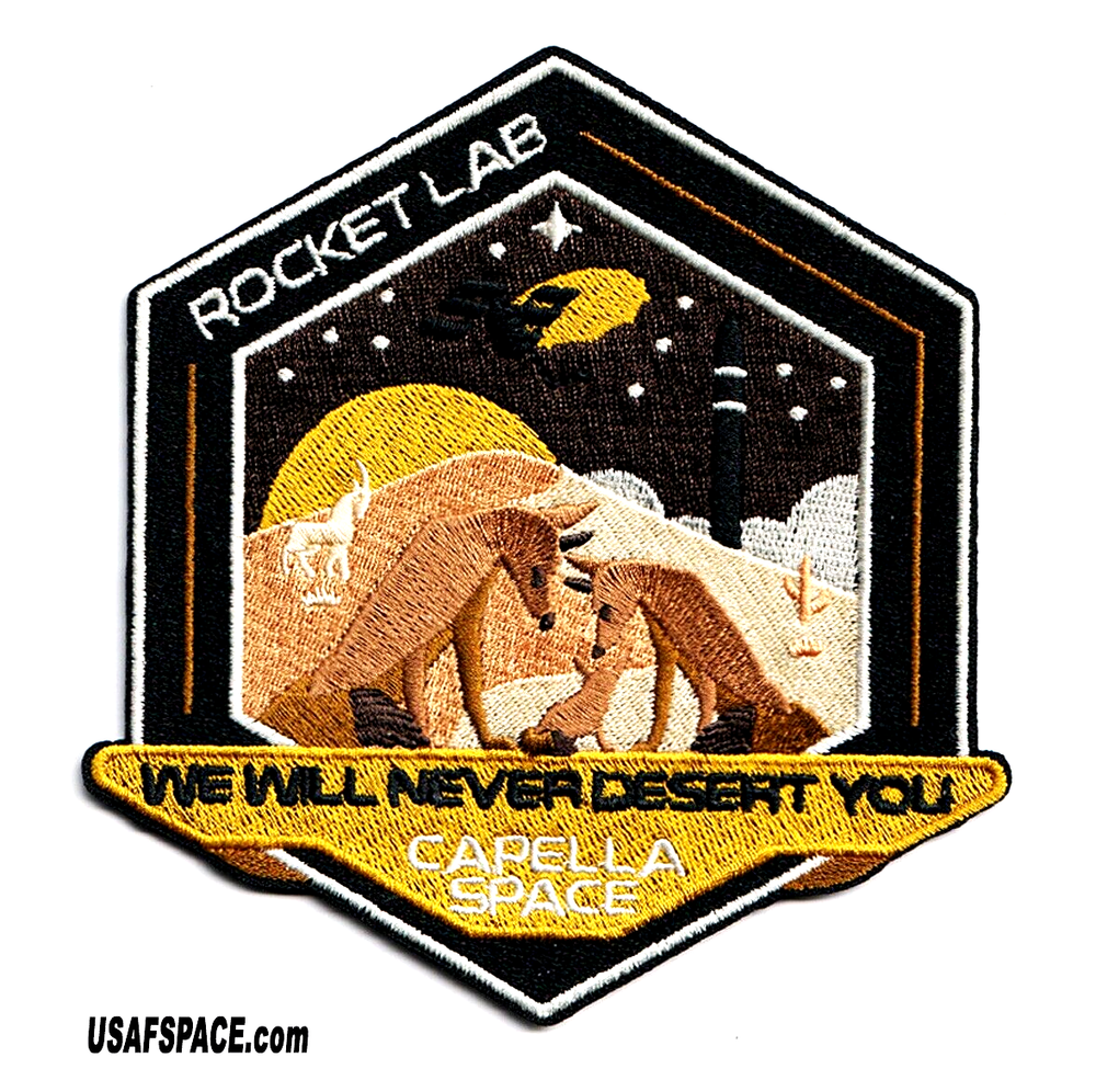 ROCKET LAB 41- We Will Never Desert You-ELECTRON-CAPELLA SPACE-SAR Mission PATCH