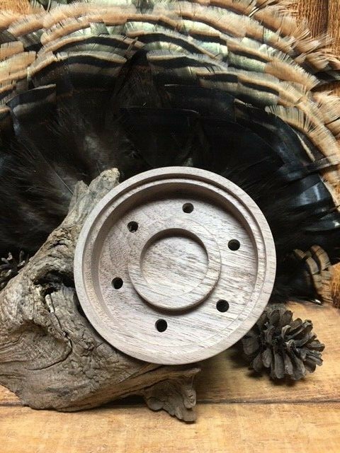 1 - EASY GRIP Profiled Custom Walnut Turkey Friction Call Pot No Tools Needed
