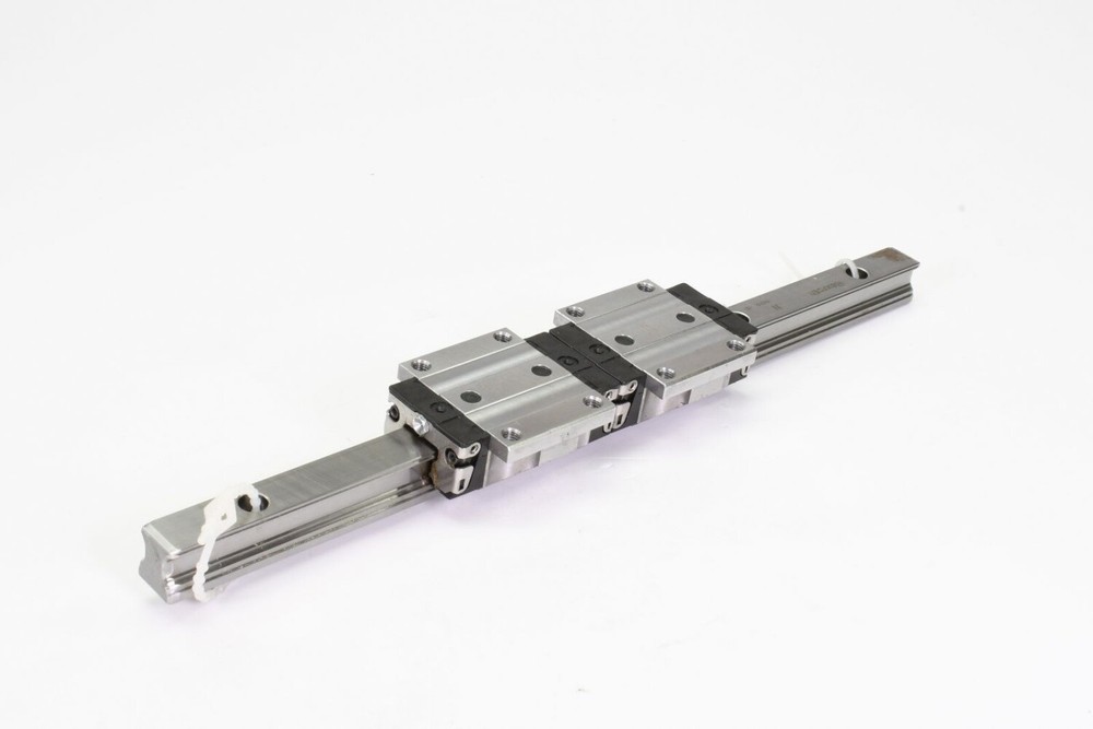 REXROTH R165111420, RO10, Linear rail with two Roller Runner Blocks, L=295mm