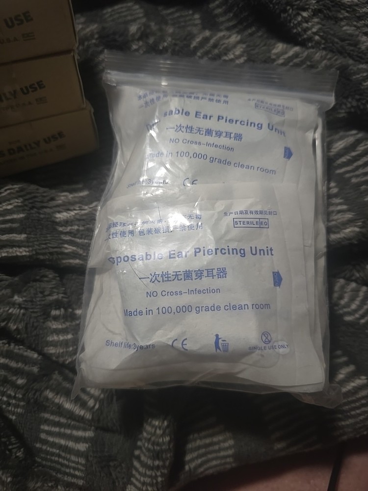 Still Sealed Disposable Ear Piercing Gun Kit