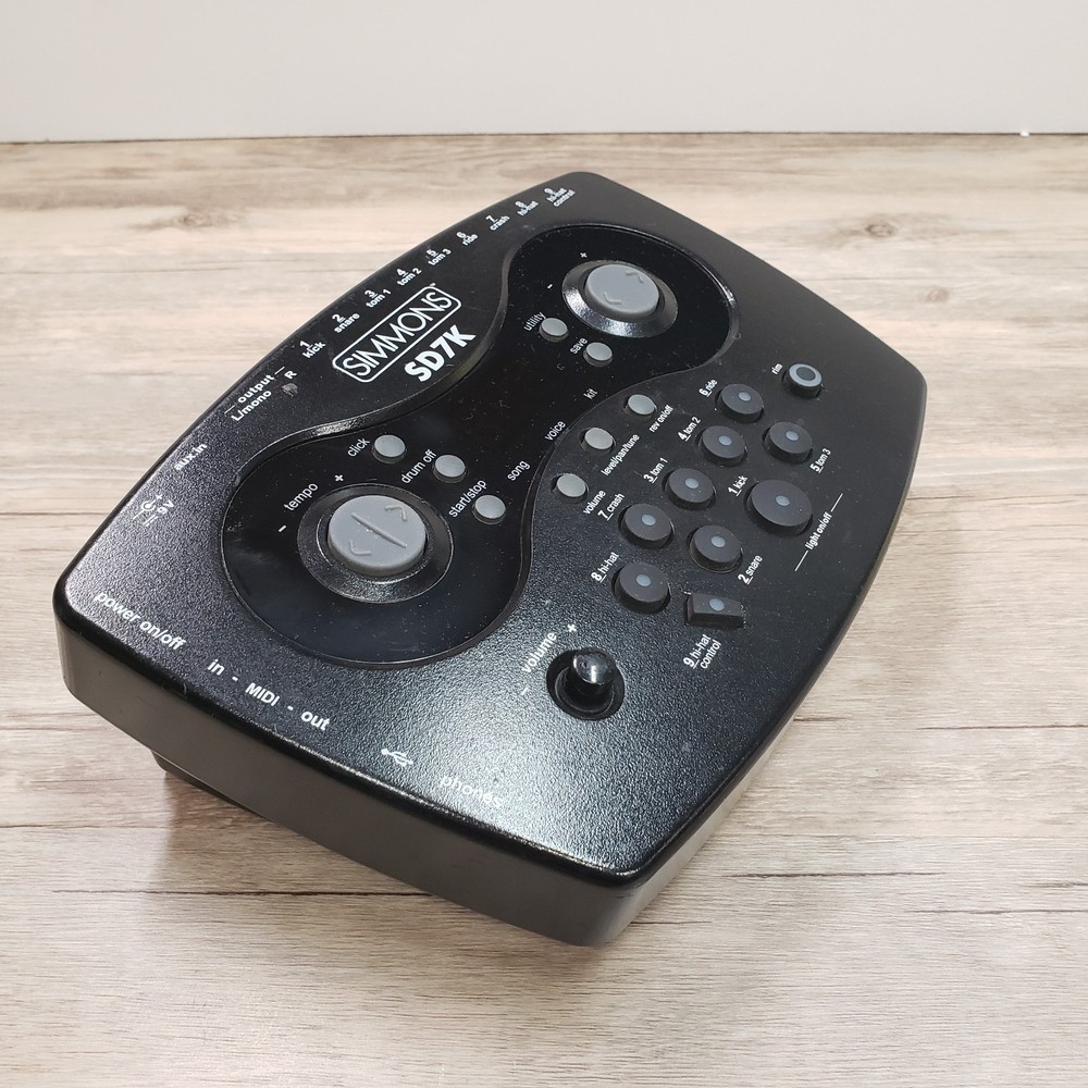 Simmons Digital SD7K Electronic Drum Sound Module-Needs 9V Power Supply-Tested