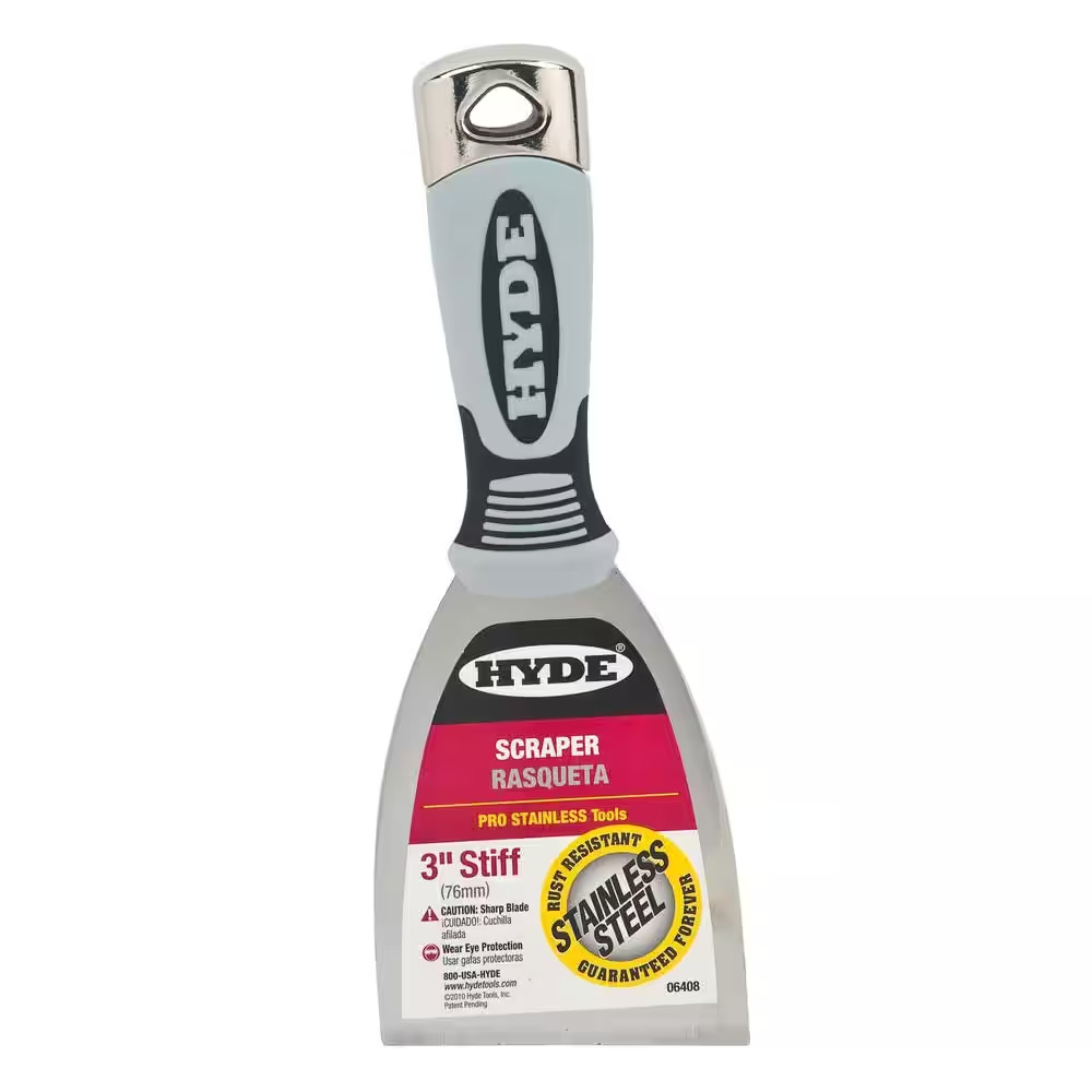 3 In. Pro Stainless Stiff Scraper Hammer Head