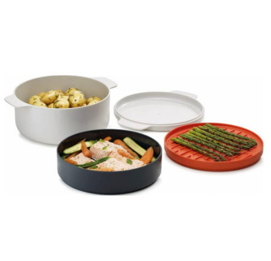 Joseph Joseph M-Cuisine 4 Piece Stackable Microwave Cooking Container Set