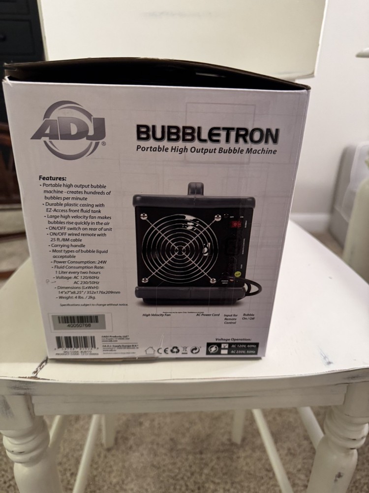ADJ Bubbletron High-Output Portable Bubble Machine