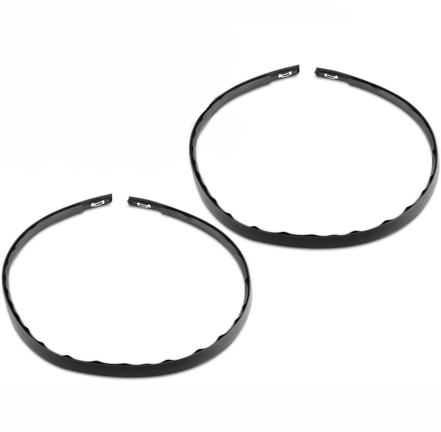 2X For Honda Civic 2012-2015 Black Roof Top Molding Trim Drip Sealing Strip Kit