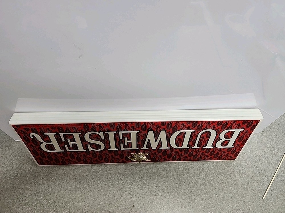 Vintage Budweiser Plastic Light Cover