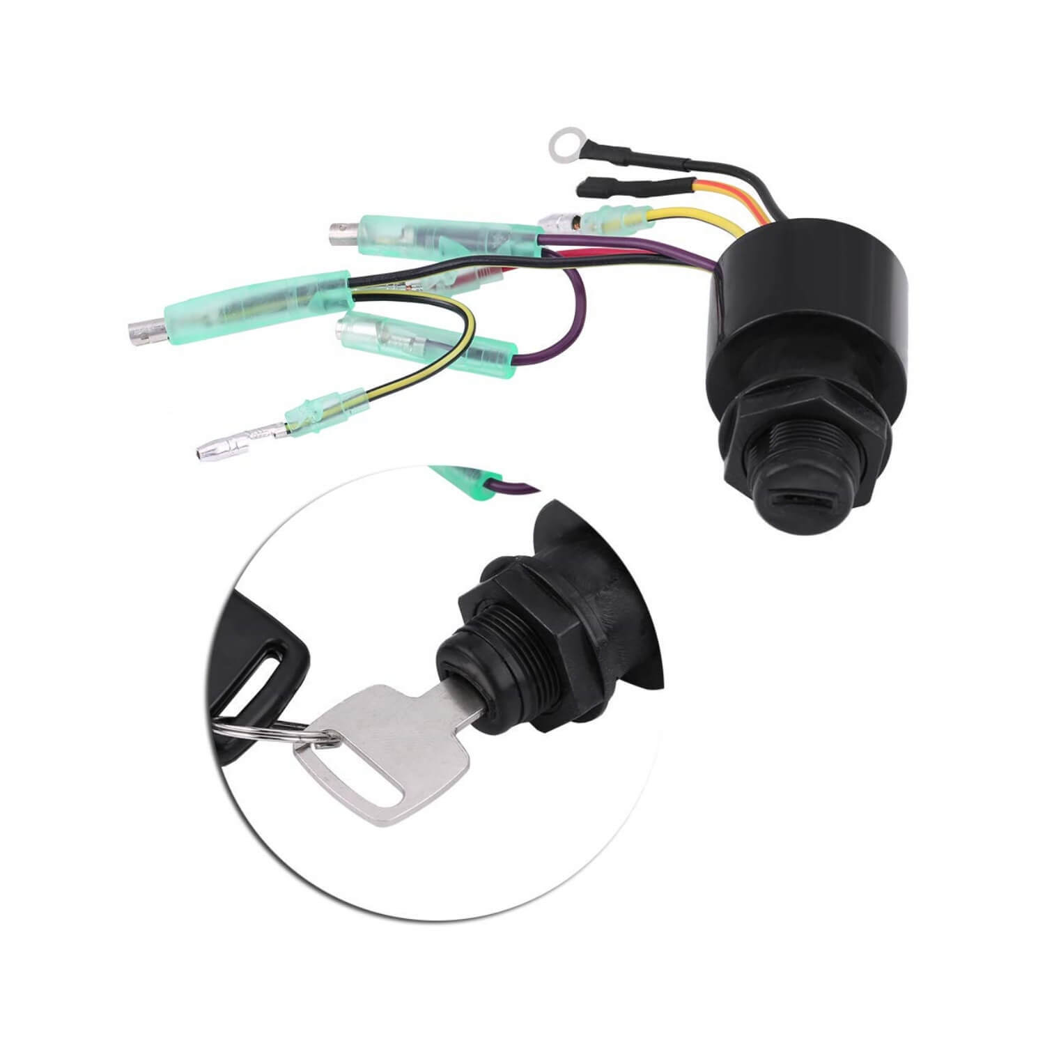 Boat Ignition Key Switch fits for Mercury Outboard Control Box Motor 87-17009A