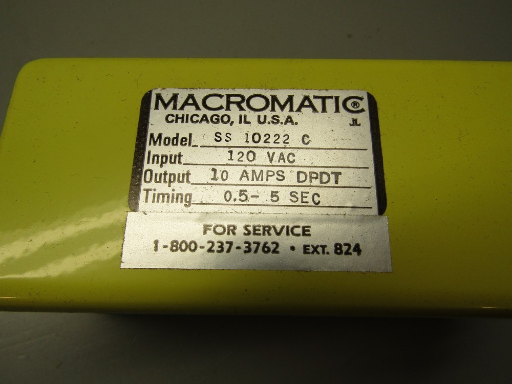 Macromatic SS-10222 C Time Delay Relay