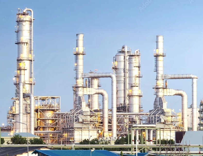 HO, O Scale BACKGROUND PANORAMIC Flat / 2D "Refinery 10" "BACKDROP" New!