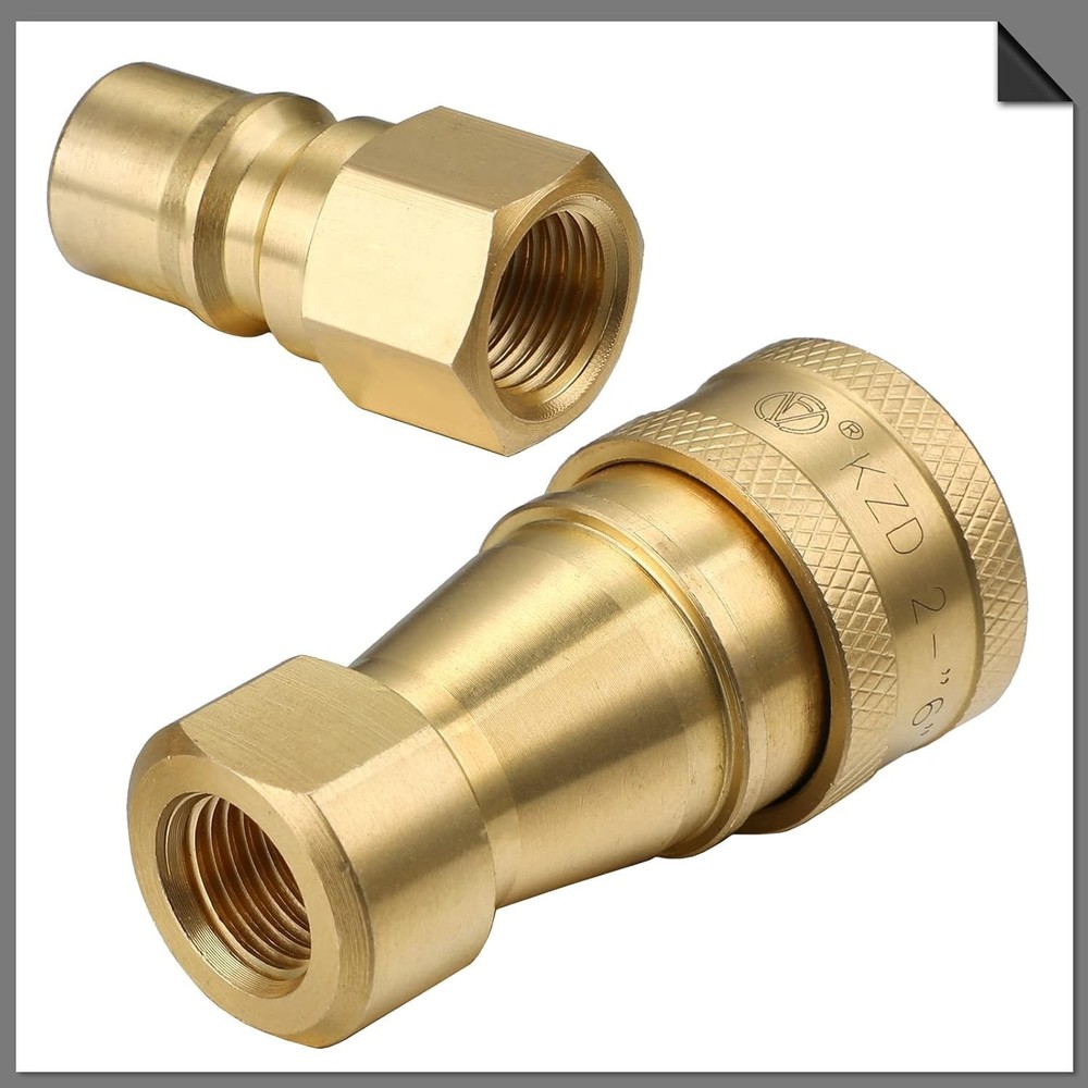 Industrial Grade Quick Disconnect Valve - 4 Count