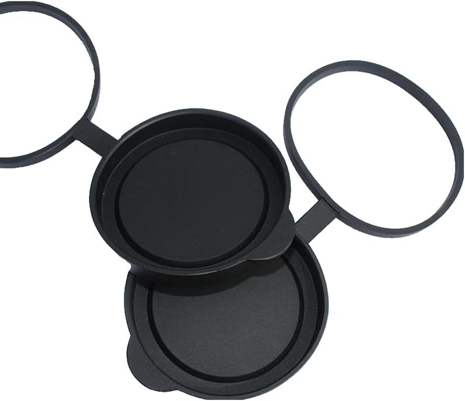 Universal Binocular Lens Covers - 10X42 Rubber Caps | Protective Objective & Eye