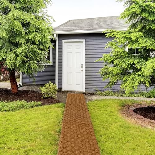 17” x 6 Ft Garden Pathway, 100% Natural Coco Coir Roll 17" x 6Ft - Rectangular