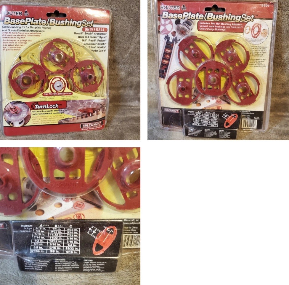 Base Plate / Bushing Set For A Router 1201 New