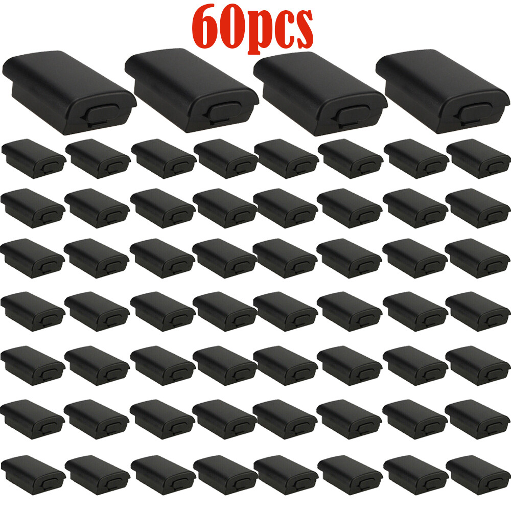 60x AA Battery Back Cover Case Shell Pack For Xbox 360 Wireless Controller Black