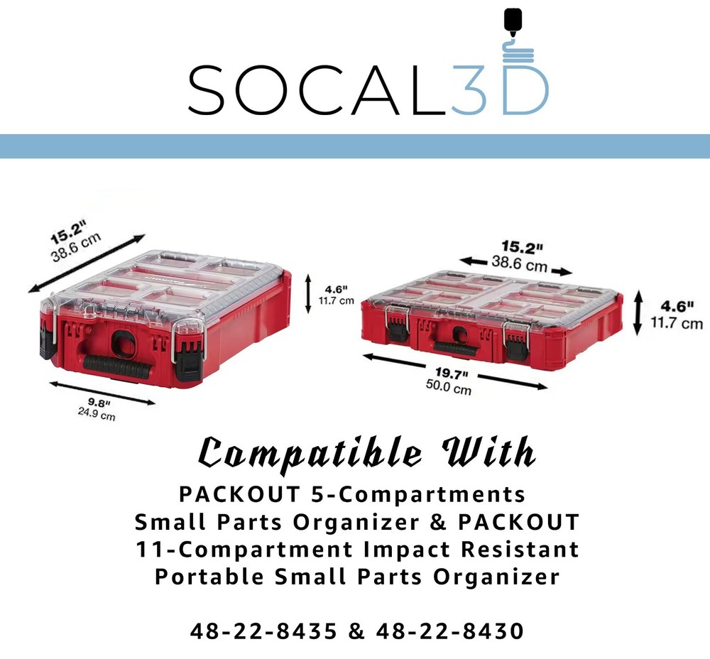 Milwaukee Packout Compact Insert for AR Style Magazines Compact Organizer Tool